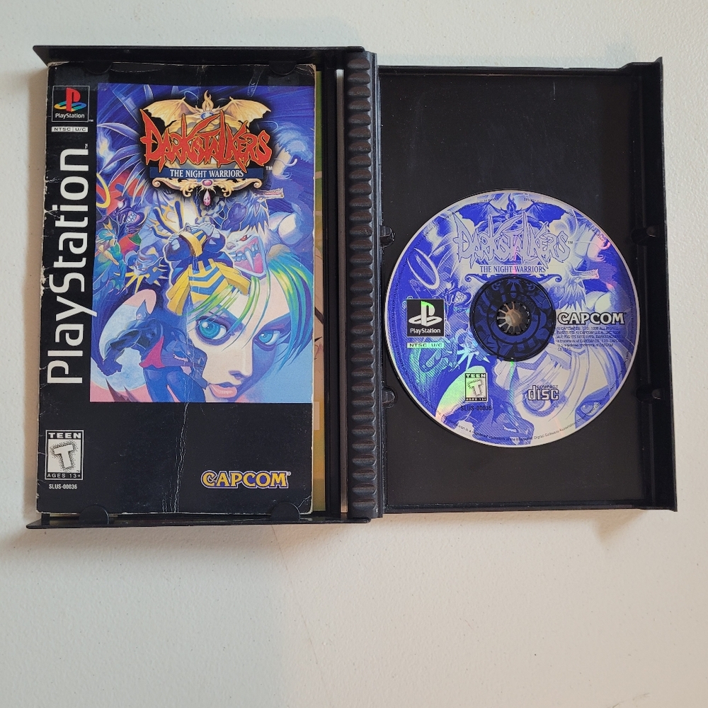 Darkstalkers The Night Warriors Longbox PS1 PSone PS2 PS3 compatible cib game